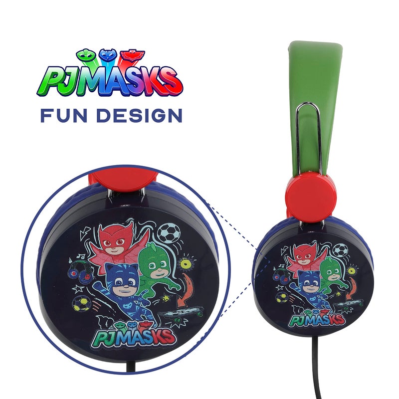 SAKAR PJ Masks Over The Ear Headphones HP1-01057 | Soft and Cushioned Ear Pieces to Fit Any Size, Adjustable Headband Headphones, Great Sound, Volume Limiting Technology - Image 2